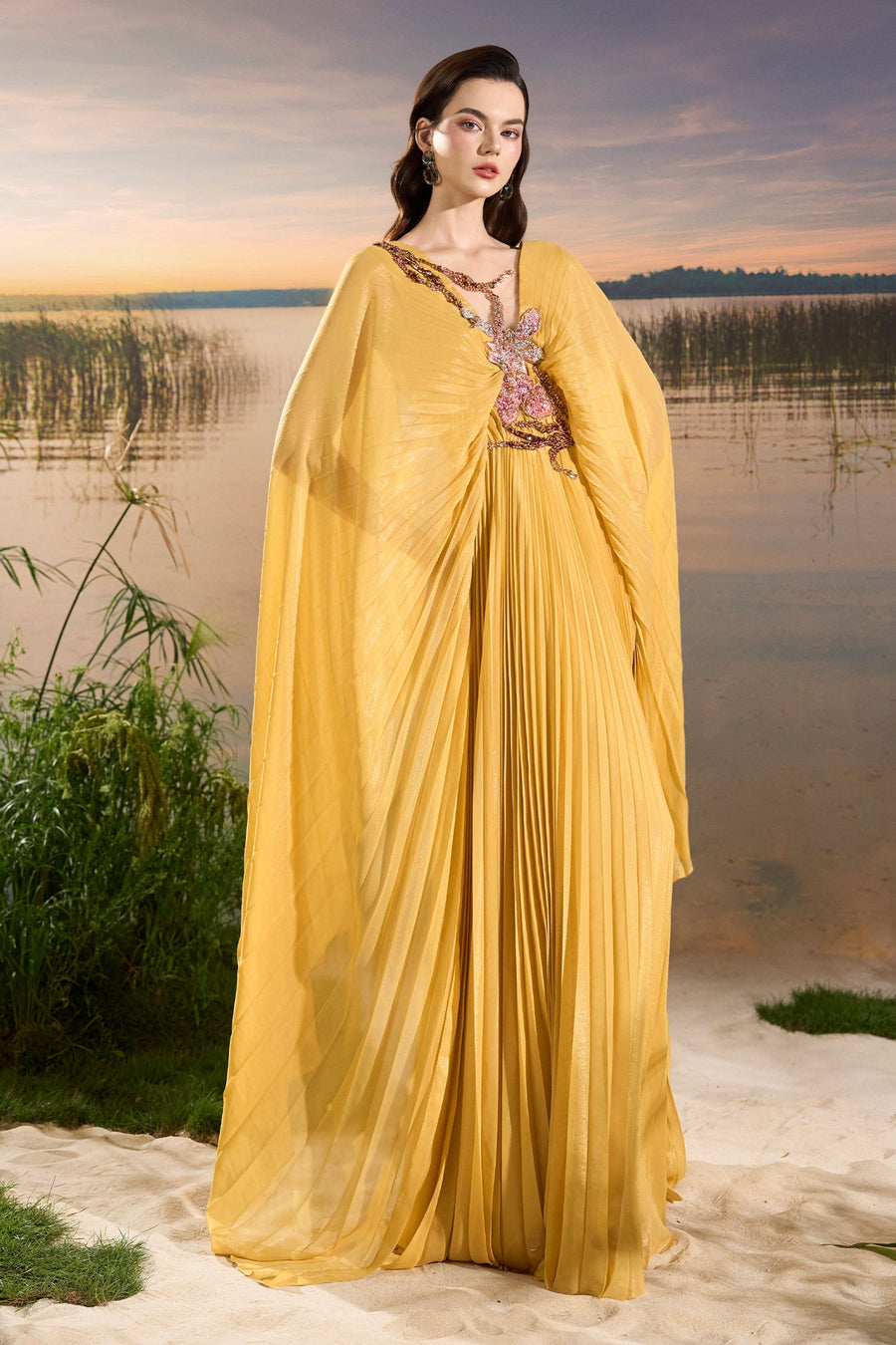 Soren Pleated Maxi Dress 5