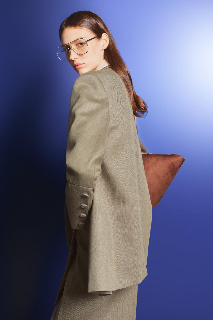 Colby Tulip Front Slit Tweed Midi Skirt Skirt Lecia RTW