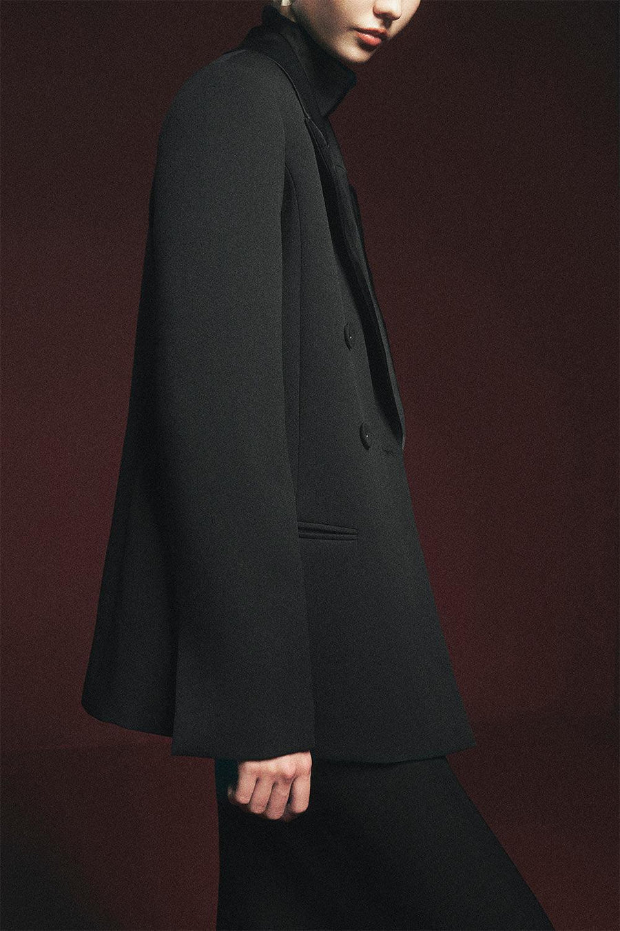 Arnold Straight Square Shoulder Polyester Blazer Blazer Maison des Copains