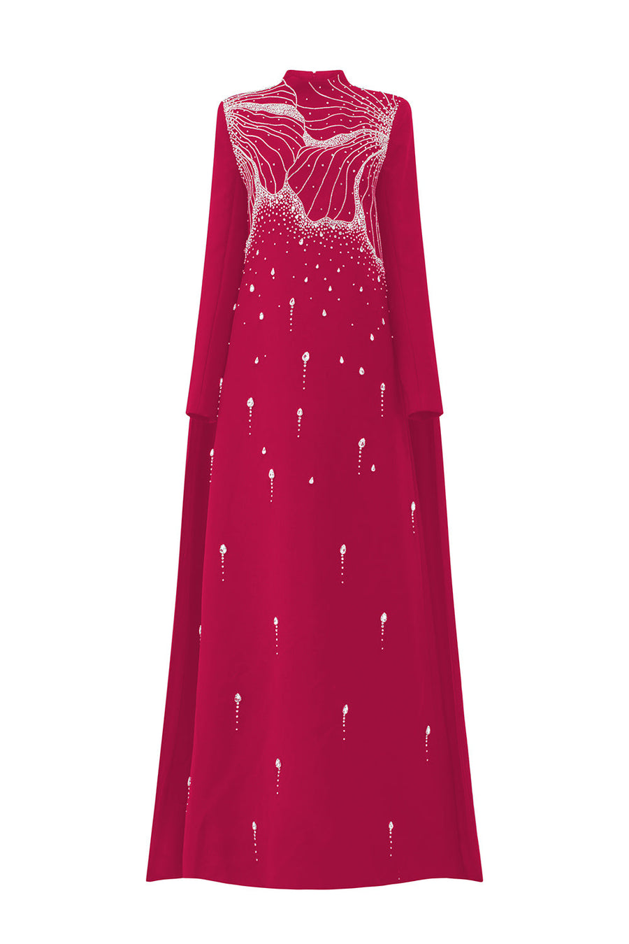 Jensen Straight Extended Flap Velvet Satin Floor Length Dress 12
