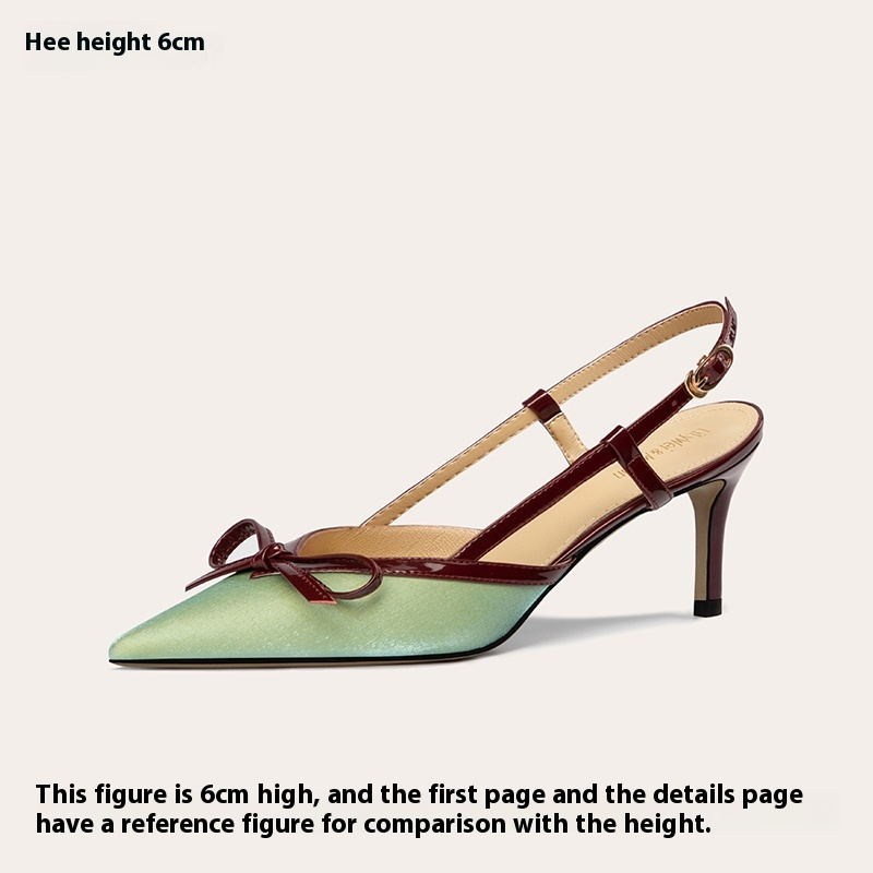 Lily Wei [Peninsula Love Letter] The same green high-end sandals on the show 3cm high heels large size 41-43 Shoes RESSALINA