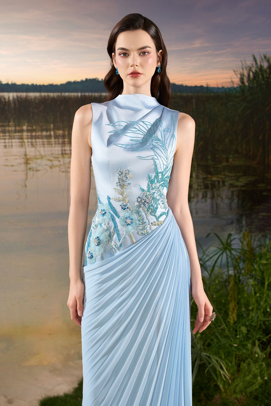 Seren Pleated Maxi Dress 4