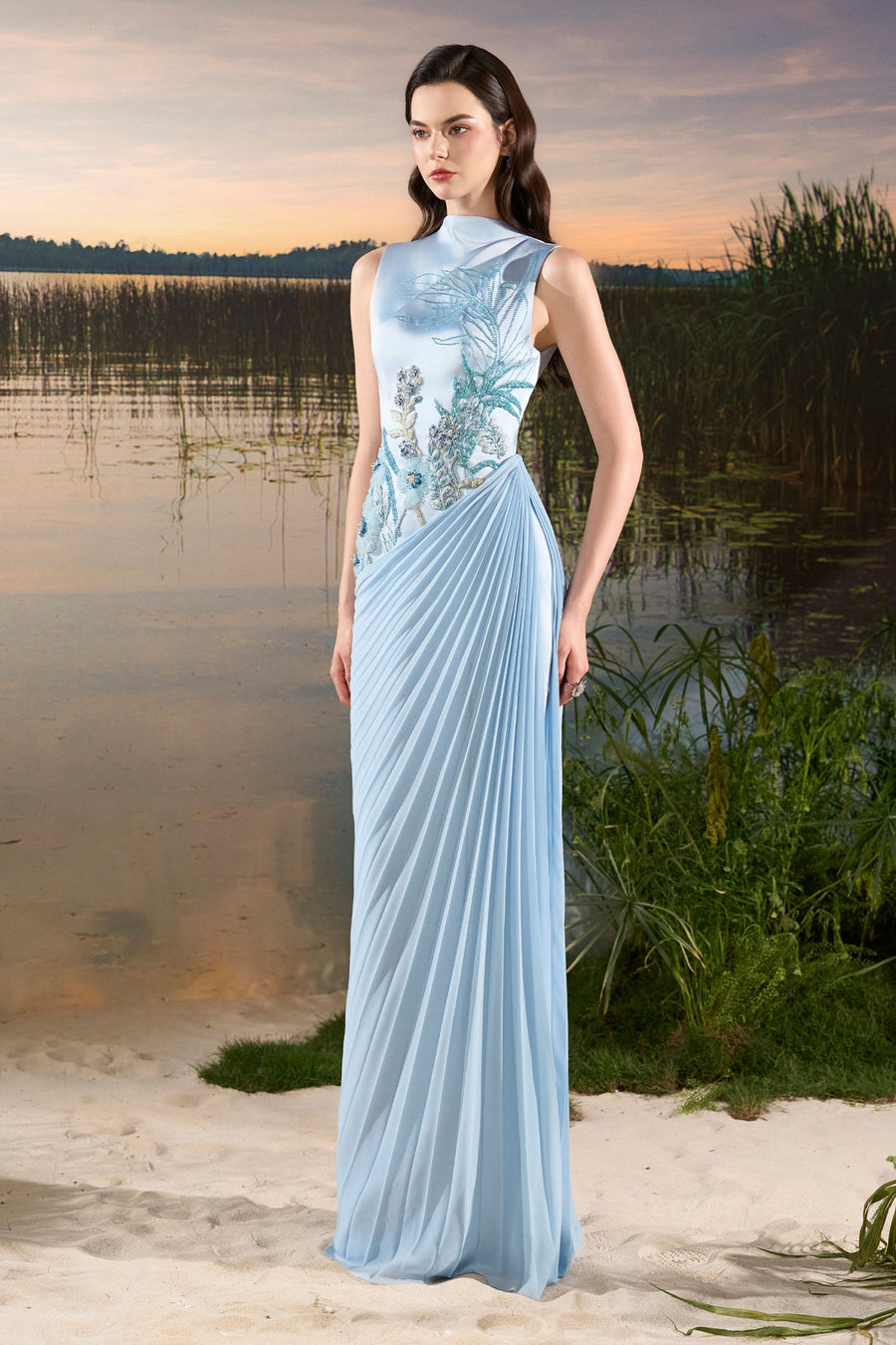 Seren Pleated Maxi Dress 3