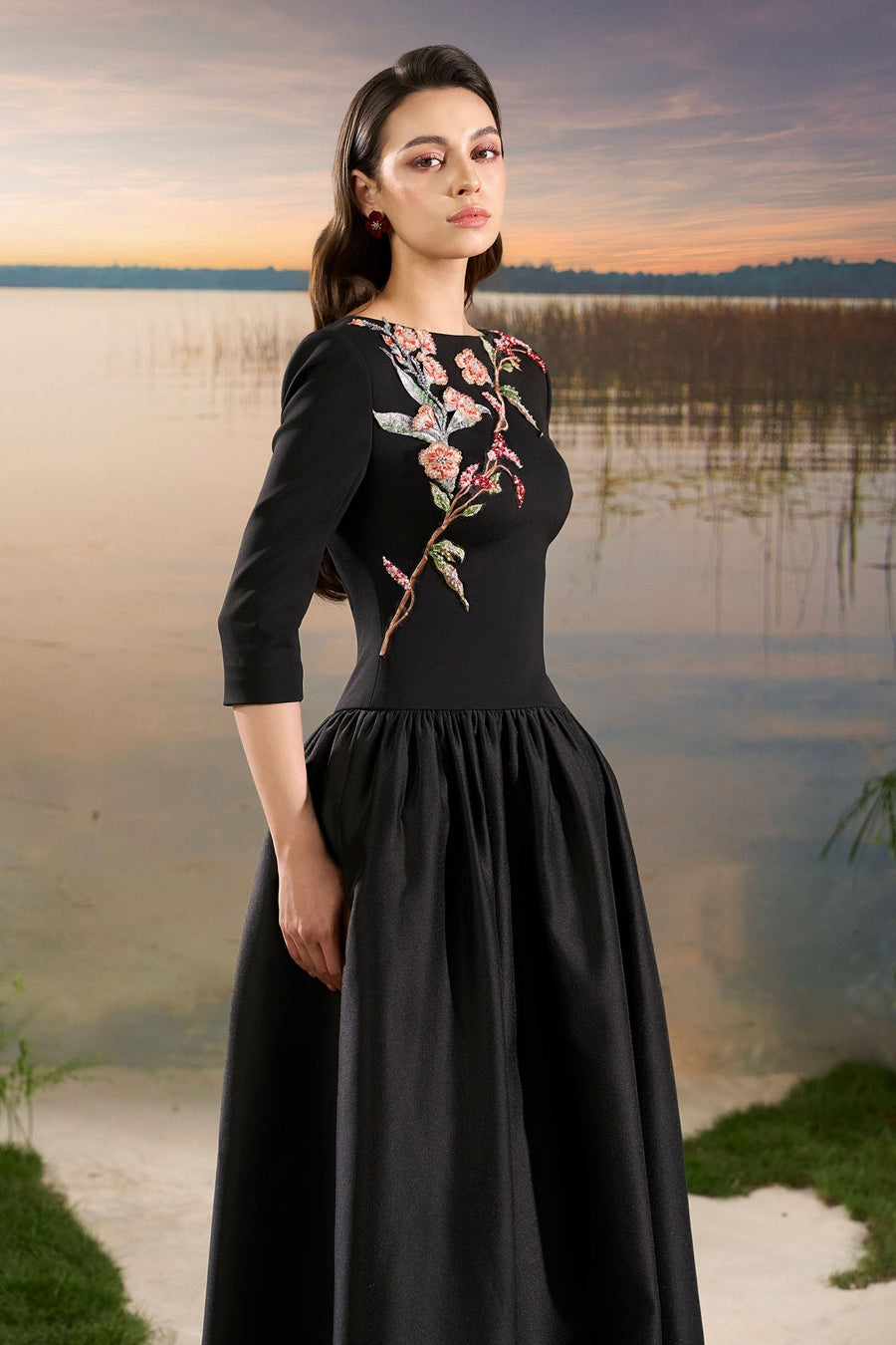 Avra Boat Neck Maxi Dress 4