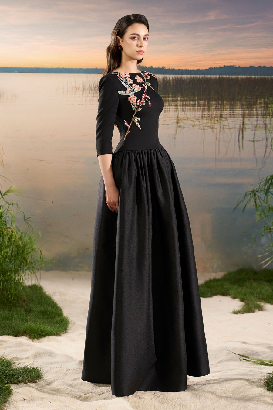 Avra Boat Neck Maxi Dress 3