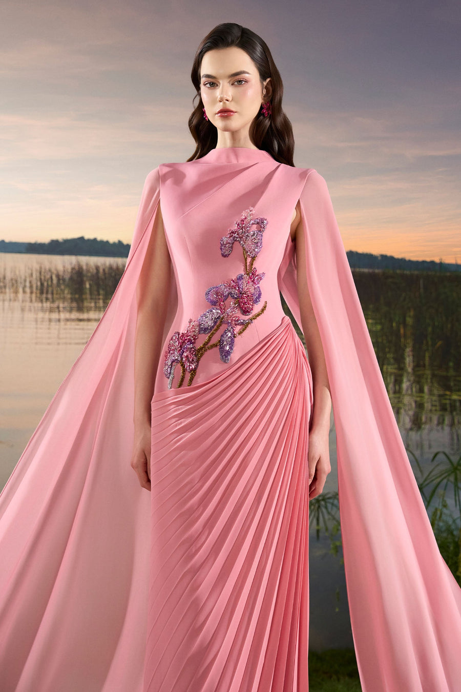 Dahlia Pleated Maxi Dress 4