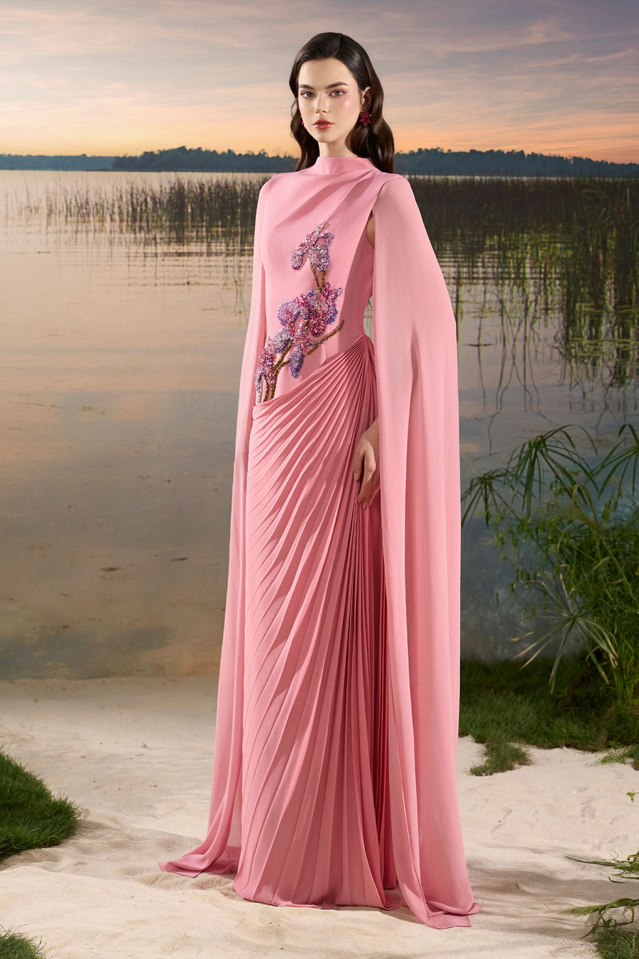 Dahlia Pleated Maxi Dress 3