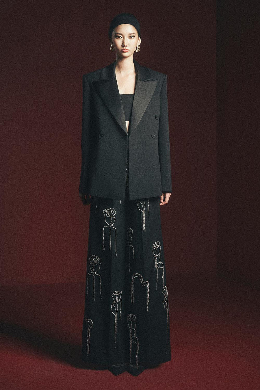 Arnold Straight Square Shoulder Polyester Blazer Blazer Maison des Copains