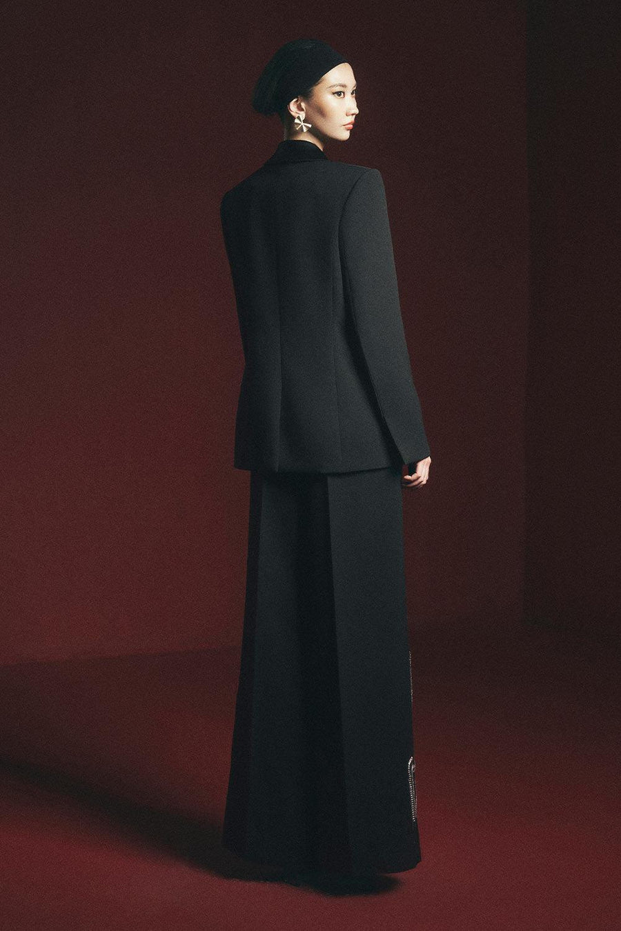 Arnold Straight Square Shoulder Polyester Blazer Blazer Maison des Copains