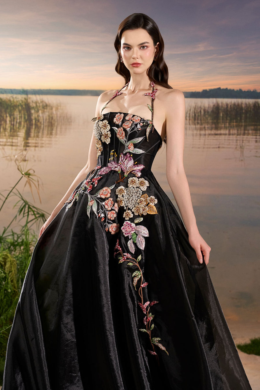 Aerin Embroidery Maxi Dress 4