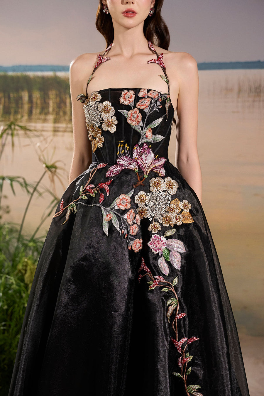 Aerin Embroidery Maxi Dress 5