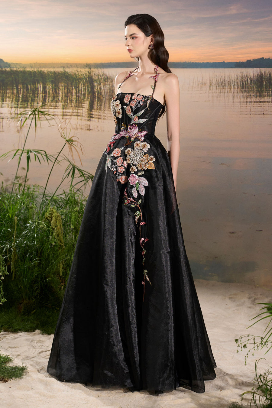 Aerin Embroidery Maxi Dress 3