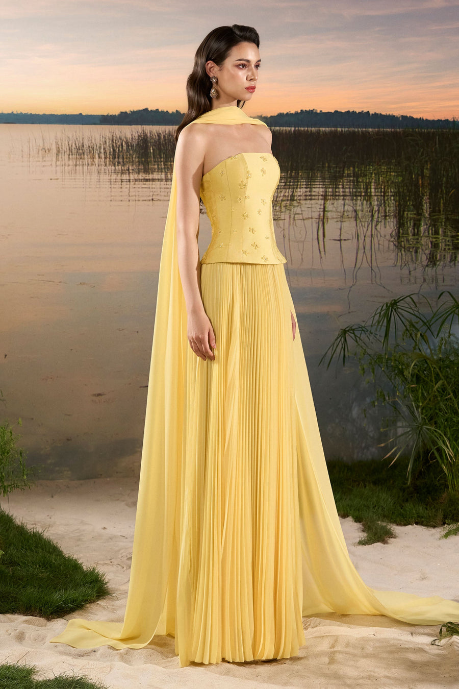 Vianne Straight Across Maxi Dress 3