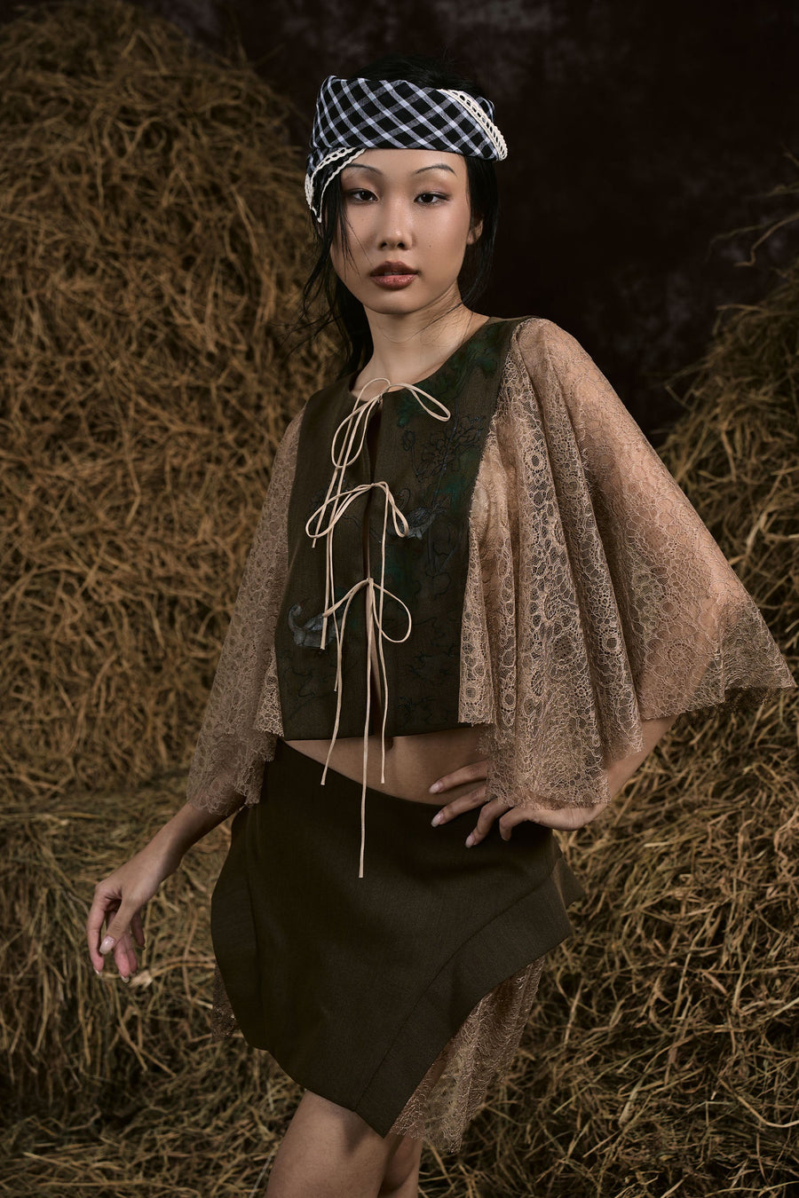 Soai Chek Round Neck Cape 2