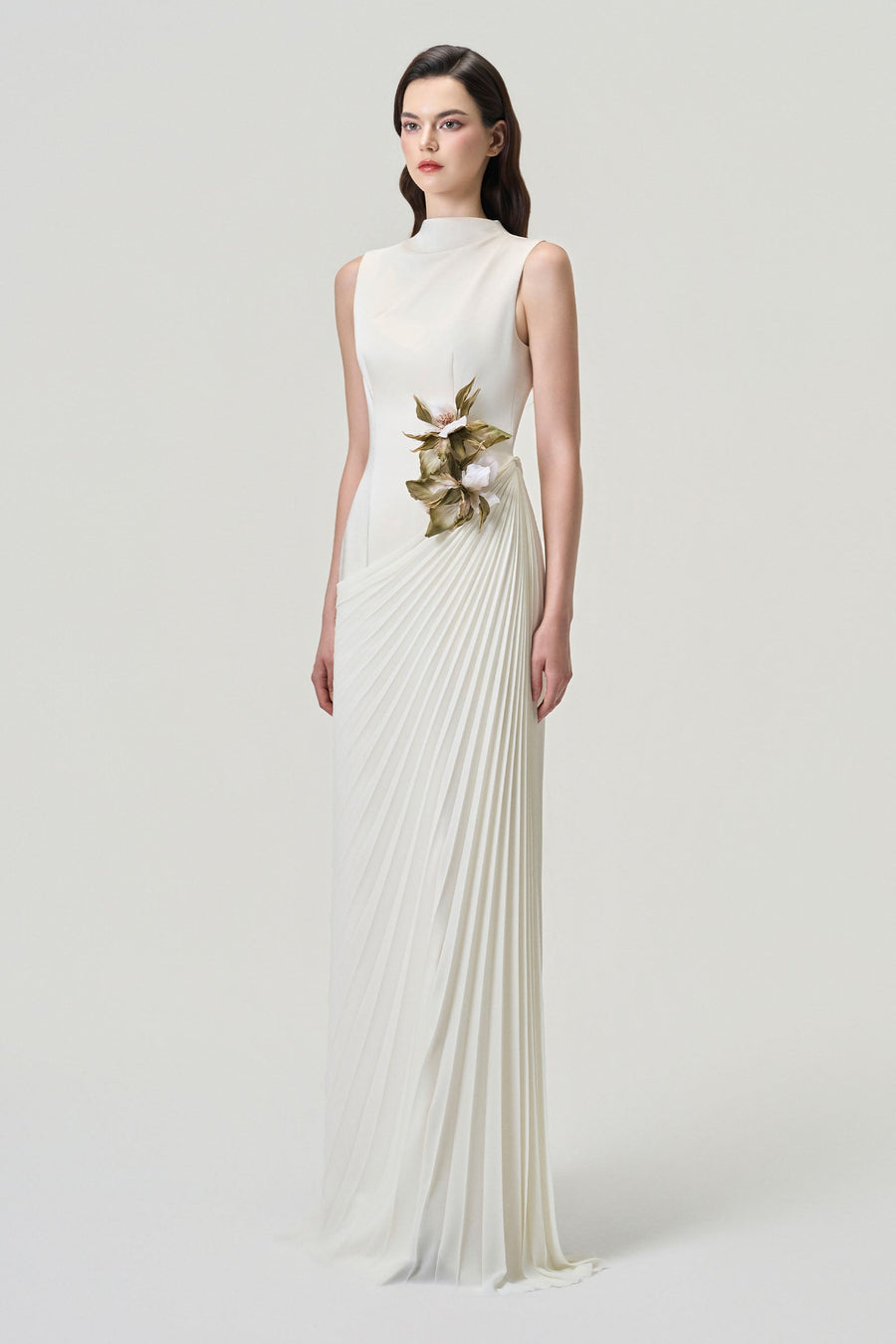 Viane Pleated Maxi Dress 3