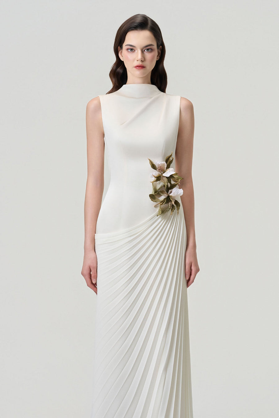Viane Pleated Maxi Dress 4