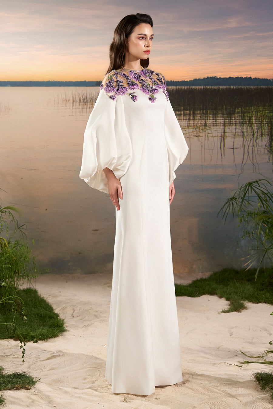 Seline Bishop Sleeve Maxi Dress 3