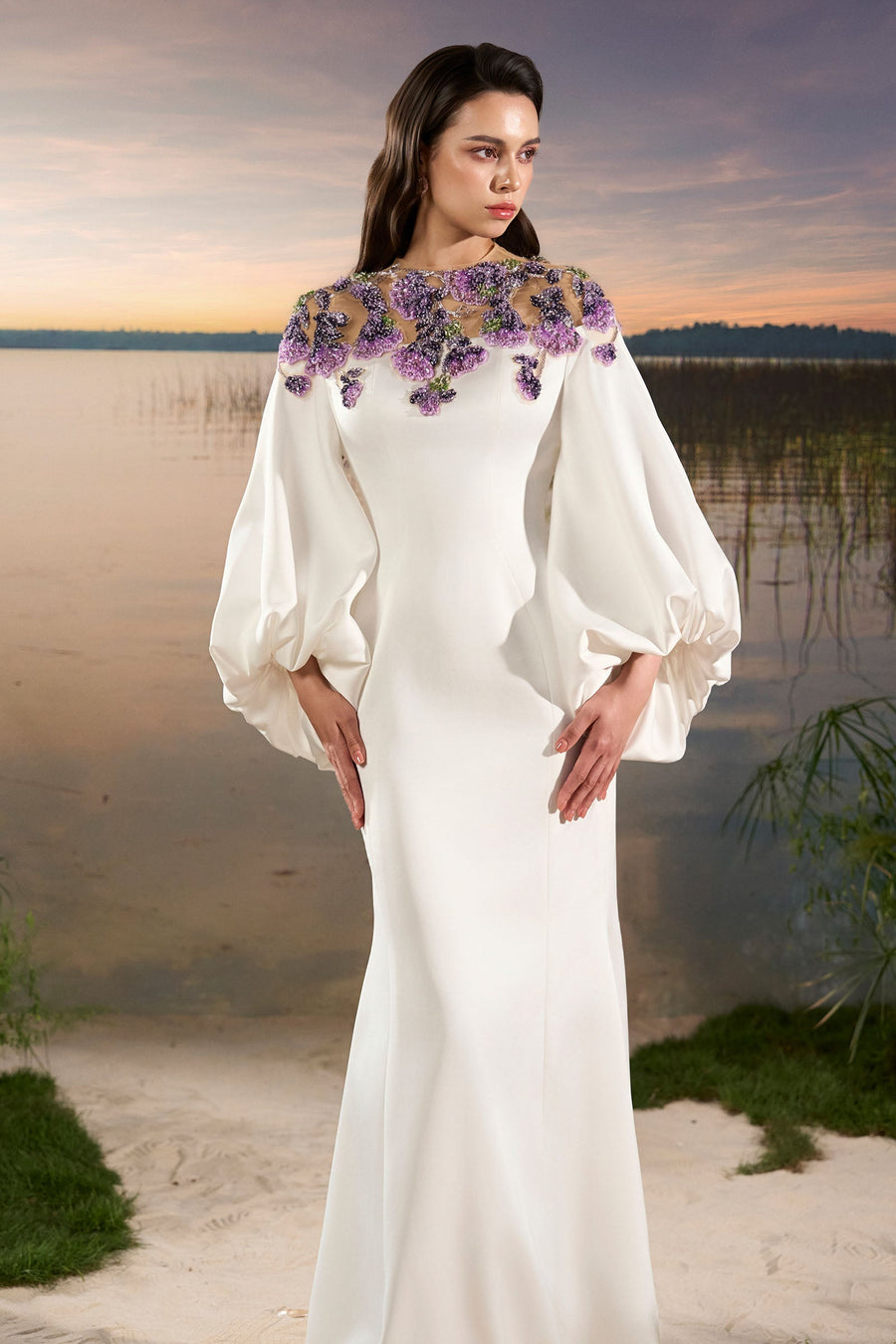 Seline Bishop Sleeve Maxi Dress 4