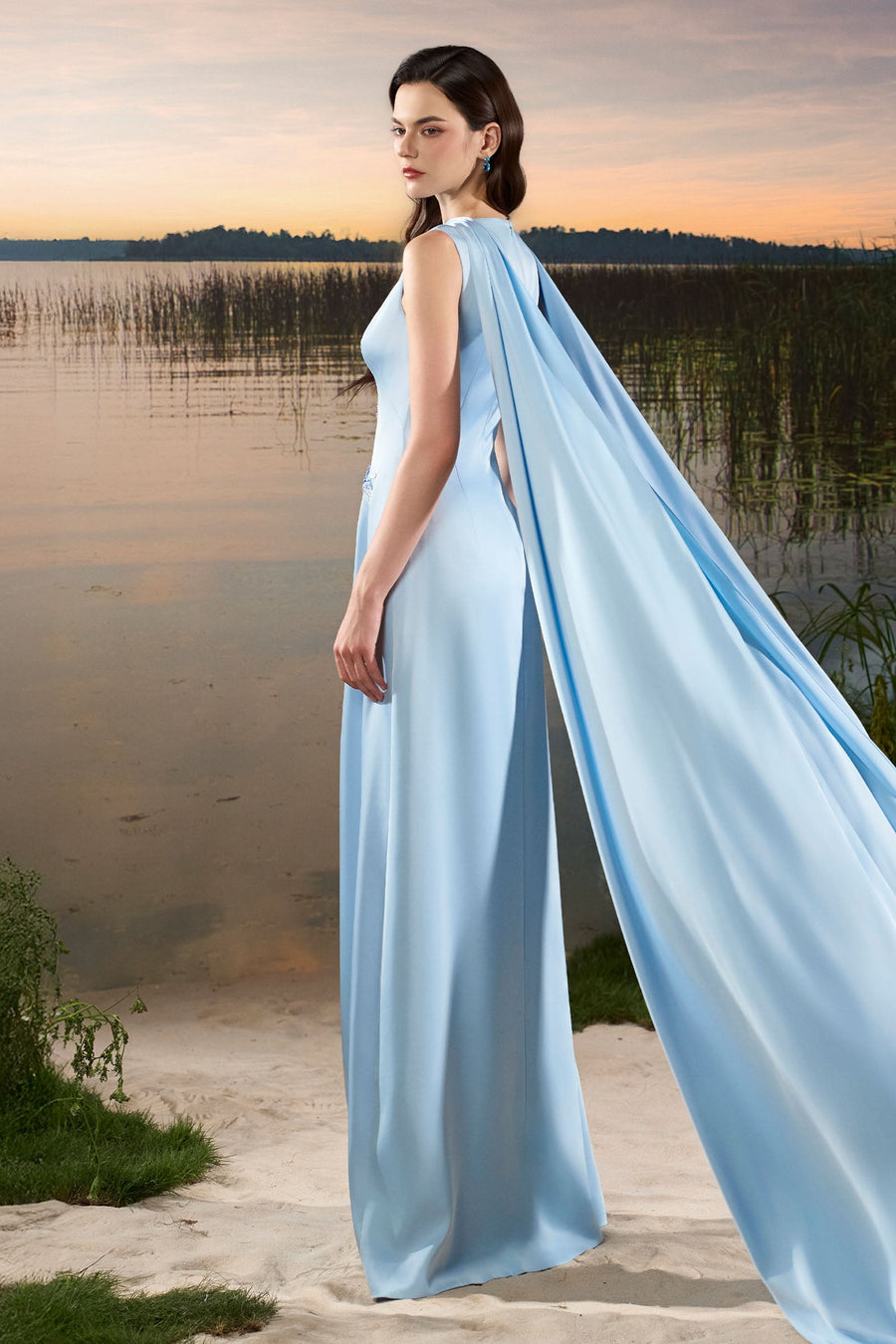 Orla Asymmetric Neck Maxi Dress 3