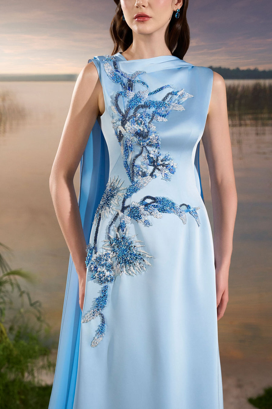 Orla Asymmetric Neck Maxi Dress 5