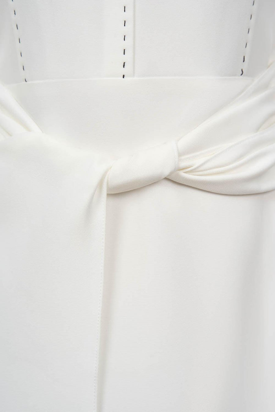 Aella Sheath Twisted Cotton Blend Midi Dress 10
