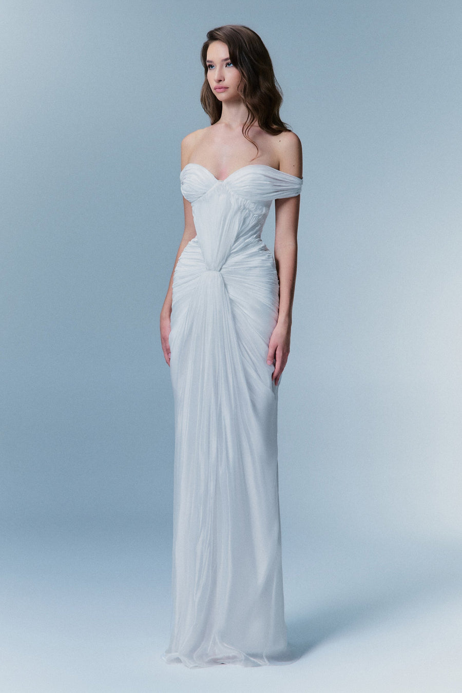 Noelle Ruched Maxi Dress 3