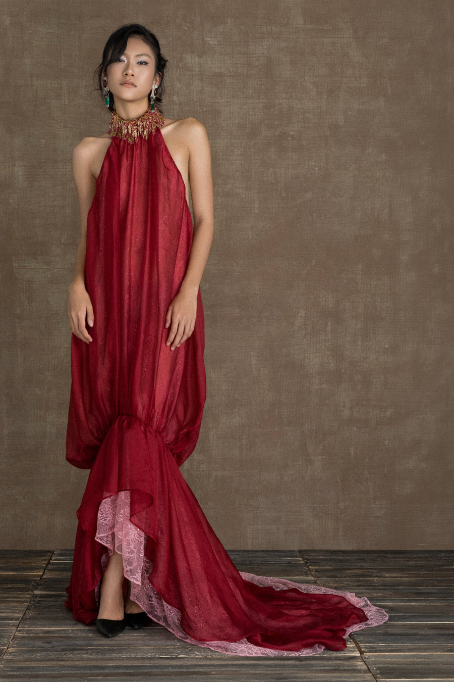 Les Souvenirs D'Indochine Halter Maxi Dress 9