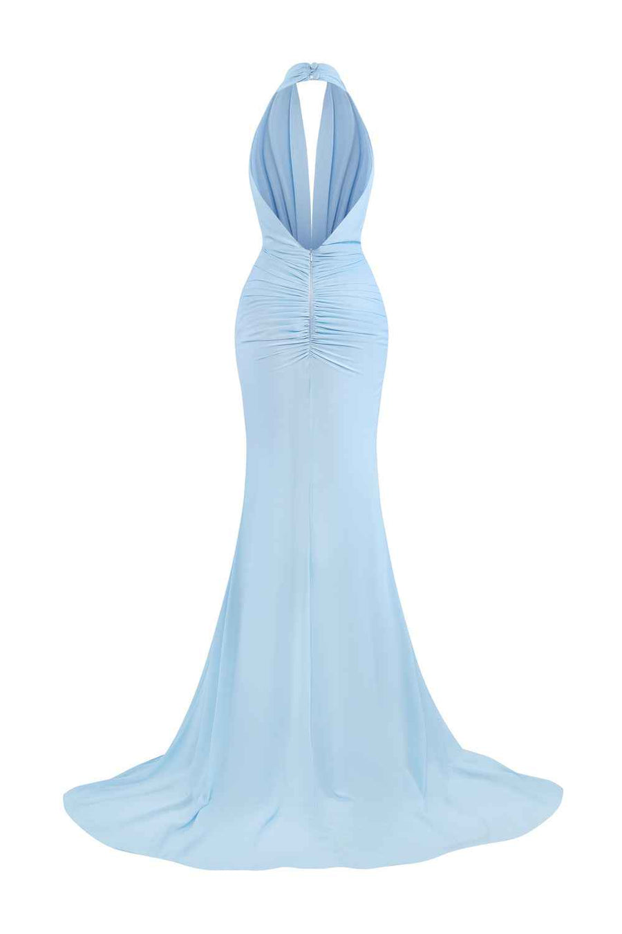 Orlyth Sheath Side Slit Chiffon Floor Length Dress