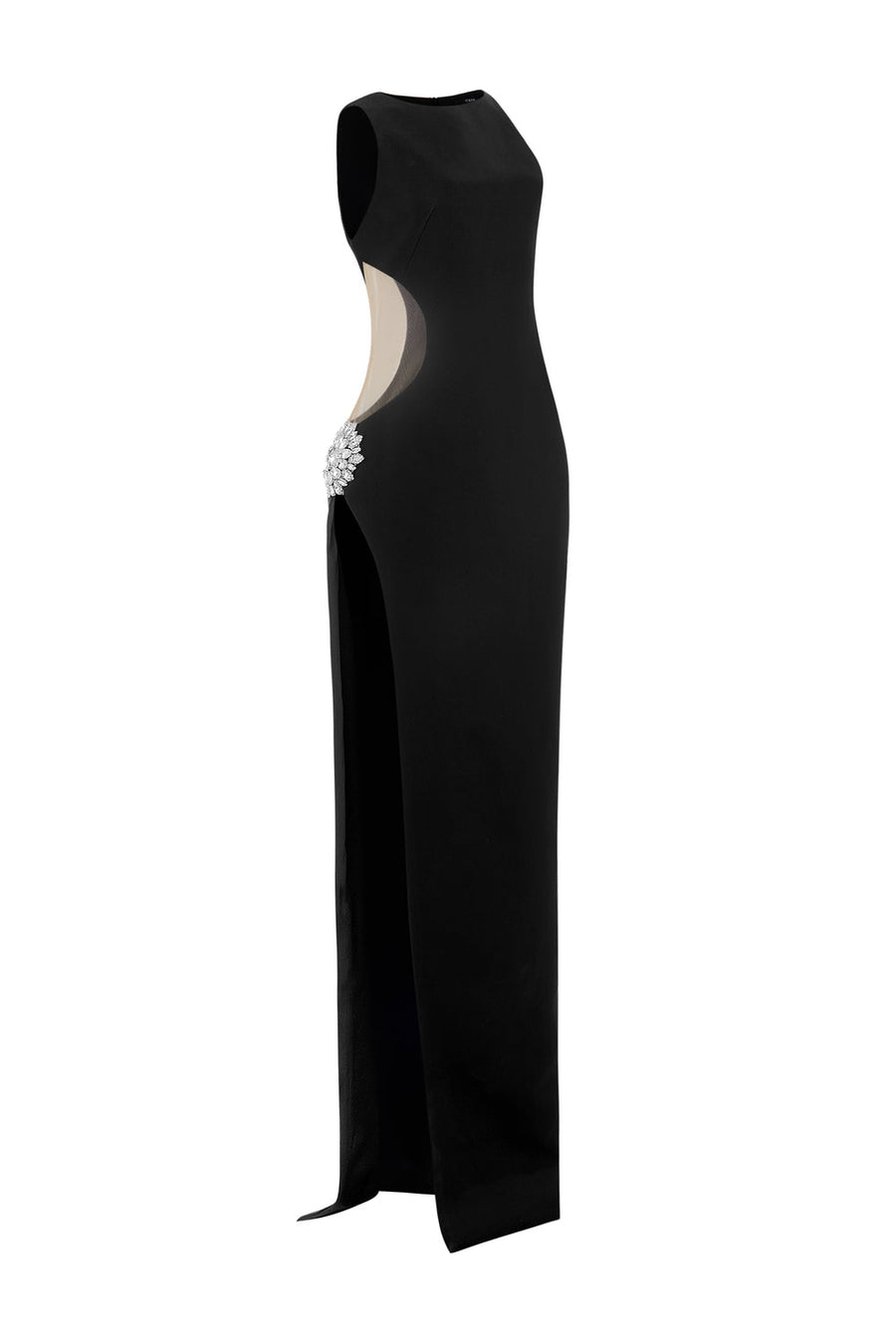 Noctyra Bodycon Cut-Out Crepe Maxi Dress 2