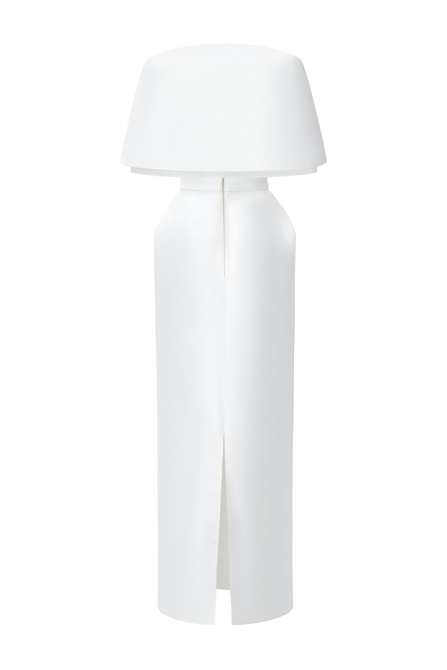 Marcele Pegged Square Neck Taffeta Maxi Dress 5