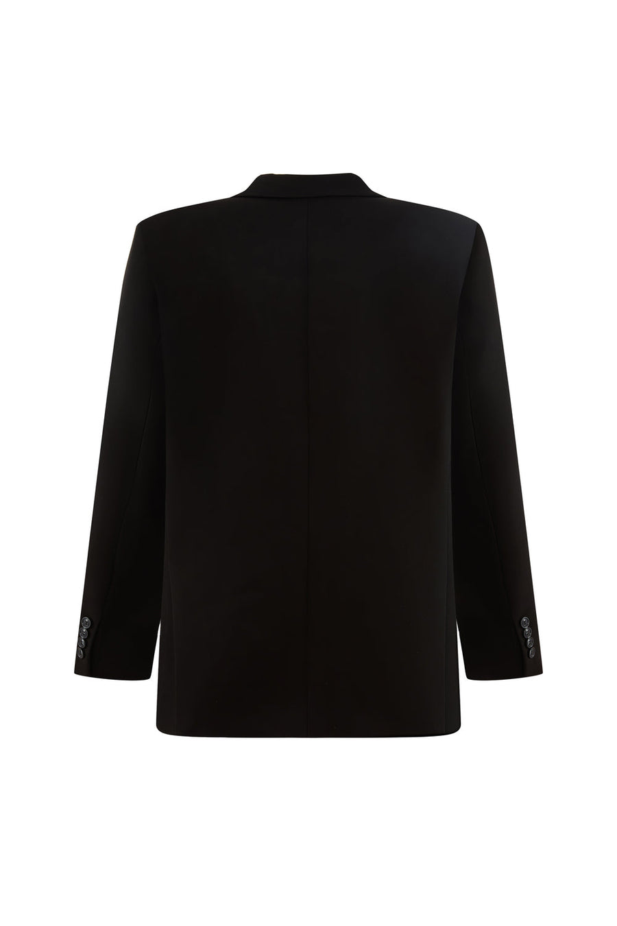 Avenoire Straight Double Breasted Crepe Blazer 2