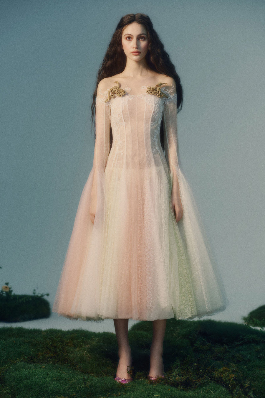 Aglaia Applique Midi Dress 1