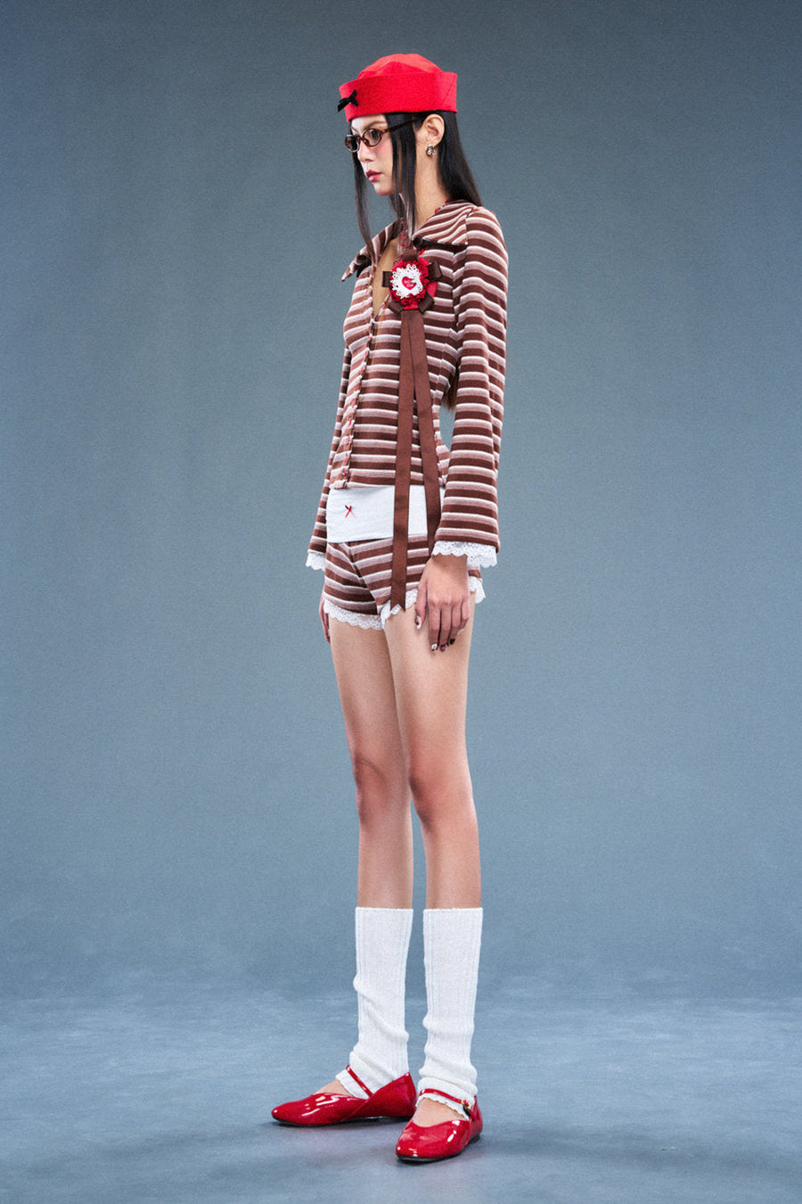 Alibi V-Neck Wool Top 4