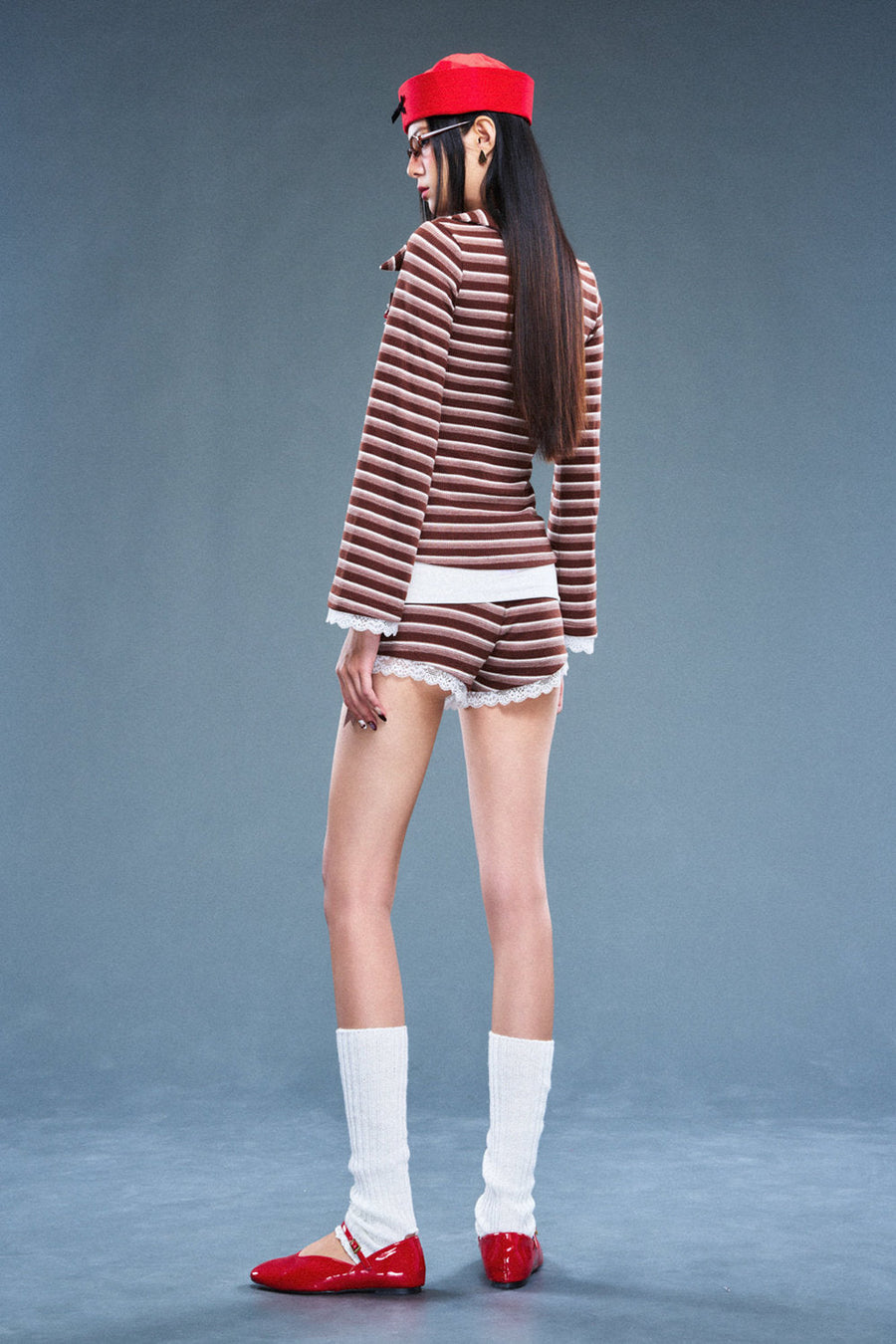Alibi V-Neck Wool Top 3