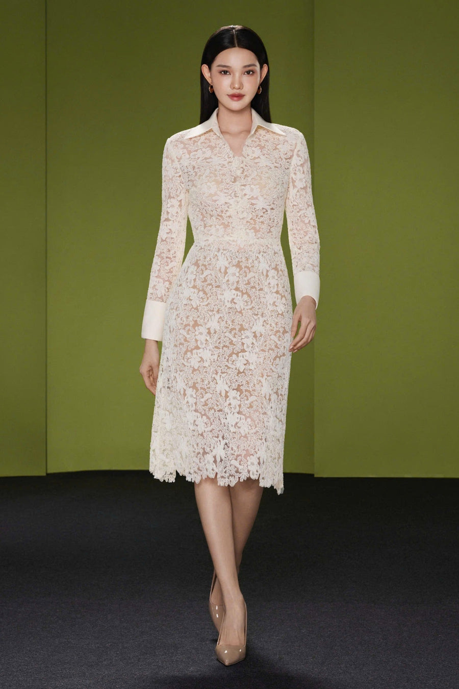 Alouine Collared Midi Dress 1