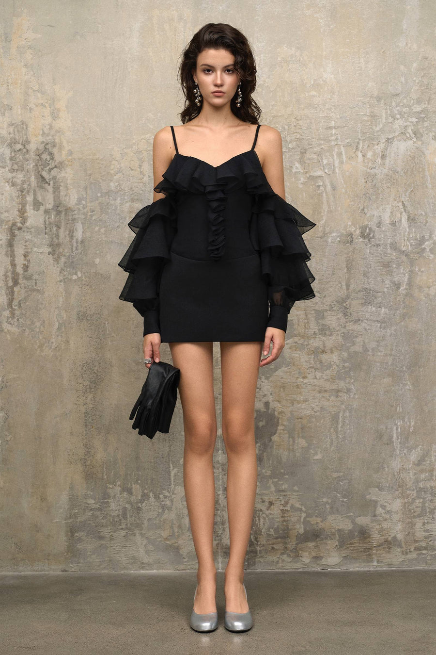 Anyuene Ruffle Mini Dress 1