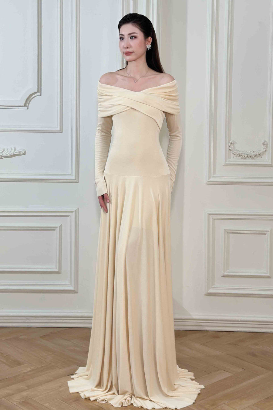 Ari Draped Maxi Dress 2