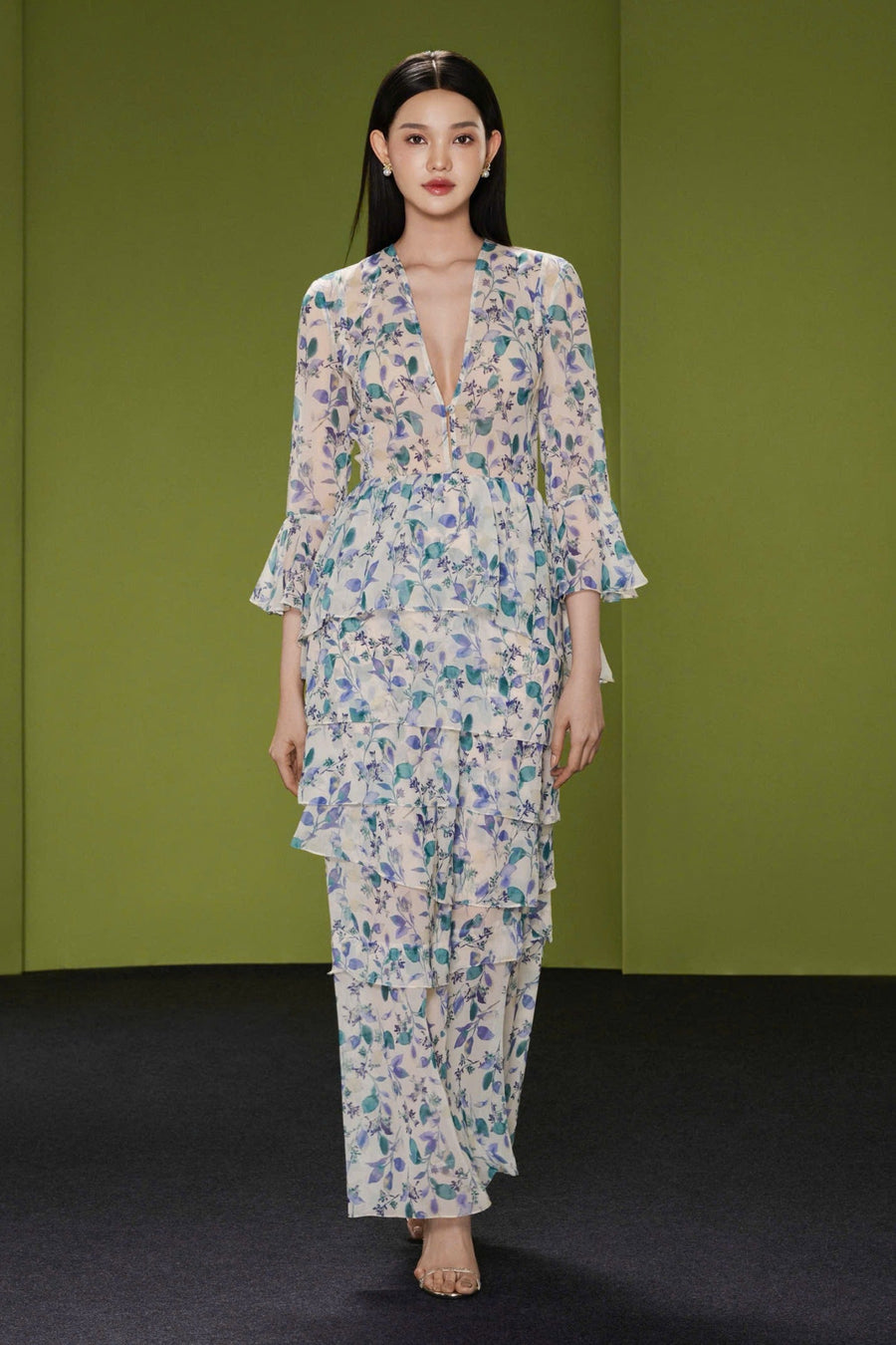 Aveline Bell Sleeve Maxi Dress 1