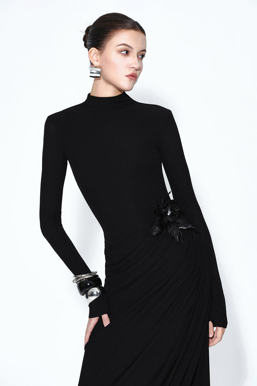 Azaria Draped Maxi Dress 2
