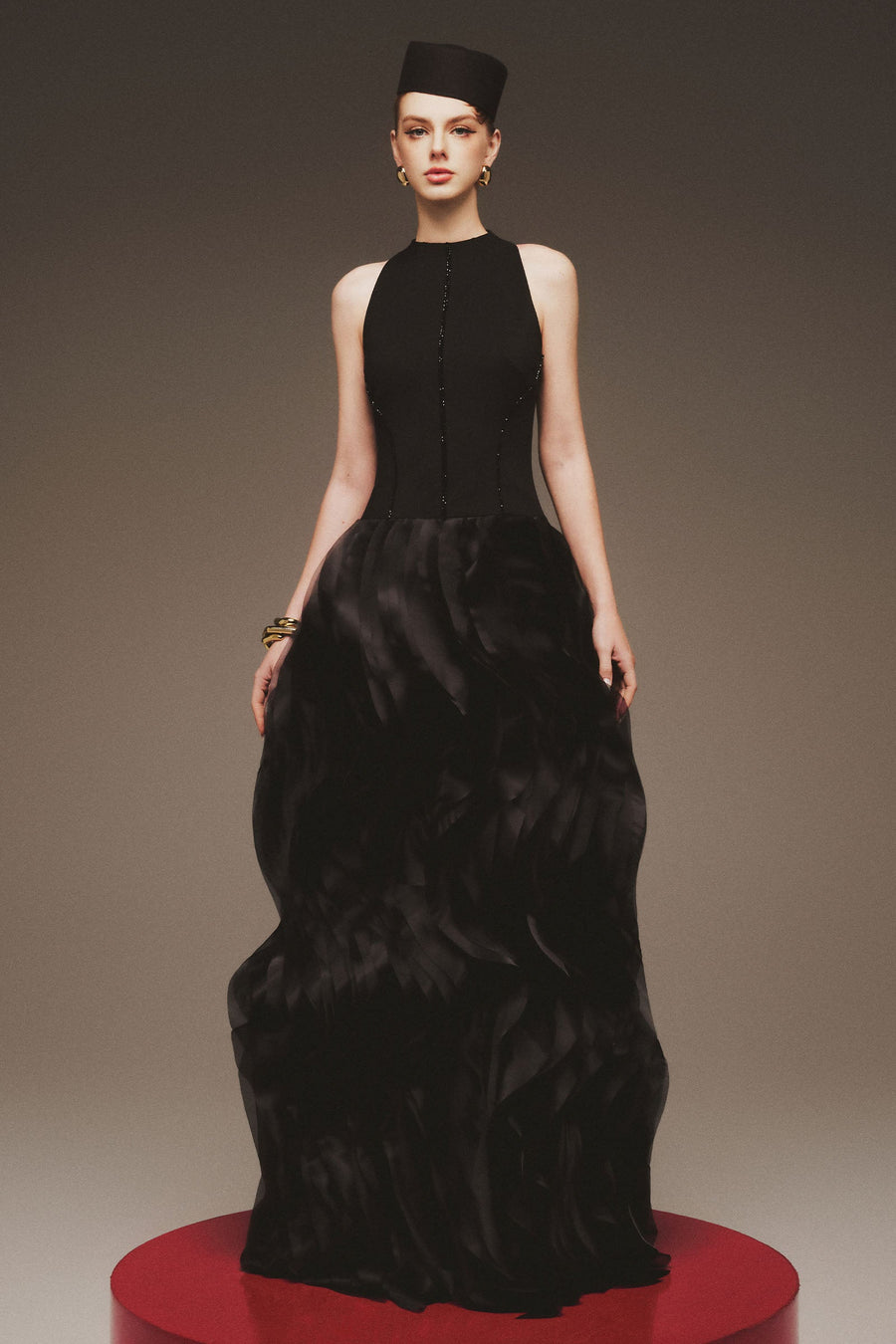 Aziel Draped Maxi Dress 2