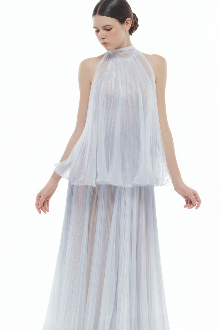 Margaux Halter Polyester Maxi Dress 14