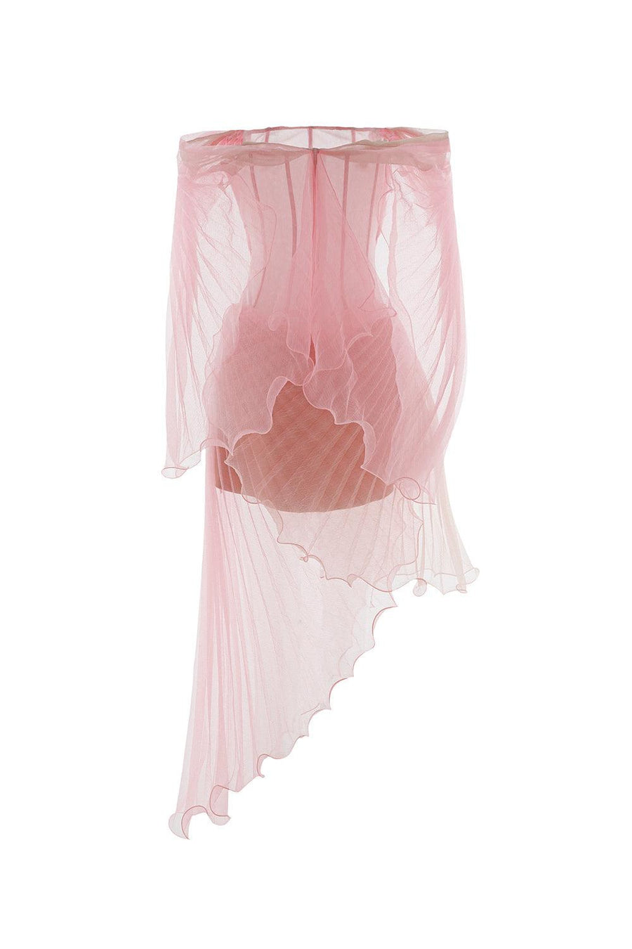 Bellerose Wrap Cape Sleeved Chiffon Midi Dress Midi Dress LINH PHUNG