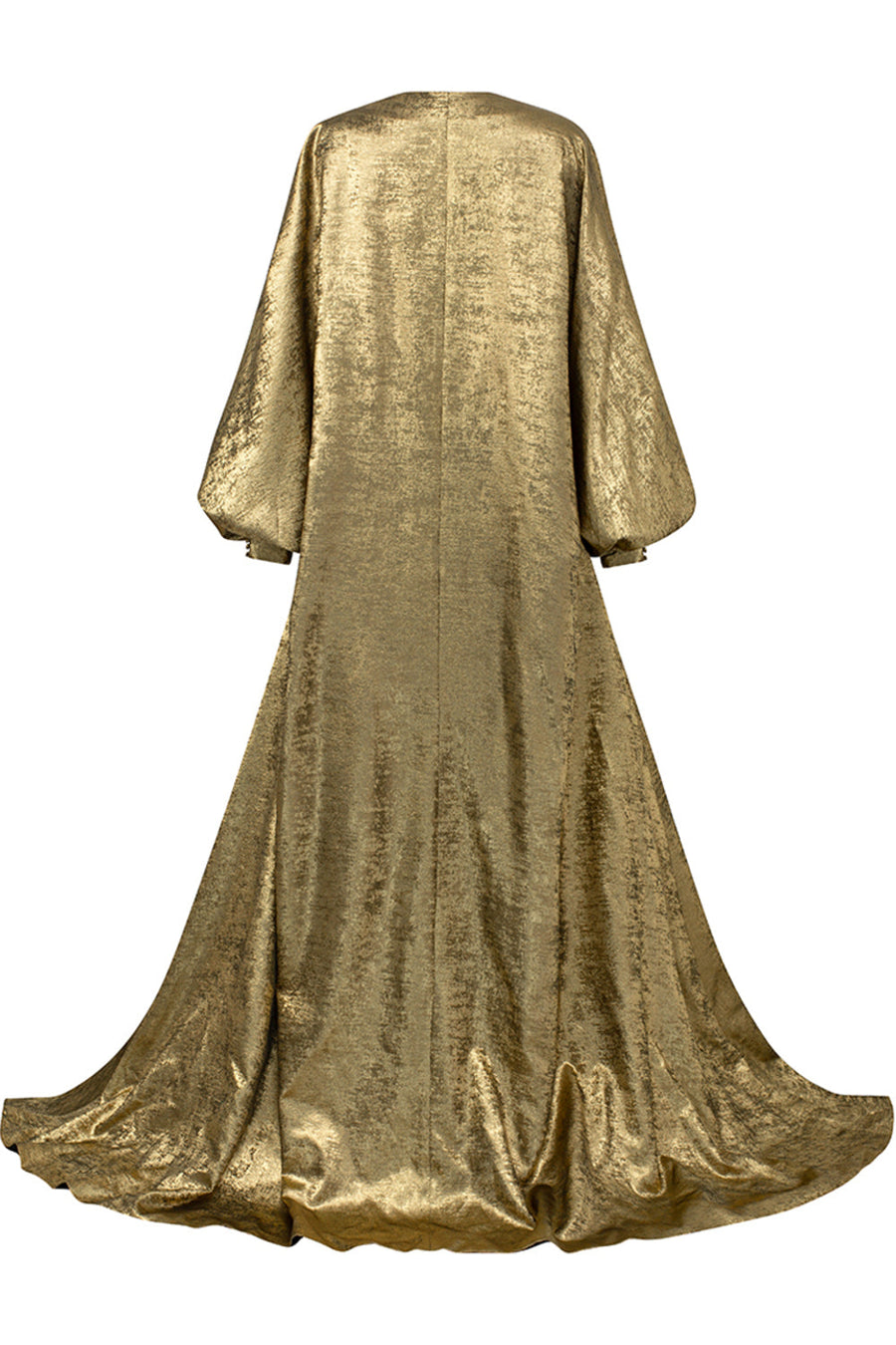Gabriela Trumpet Bouffant Sleeved Jacquard Floor Length Set 9