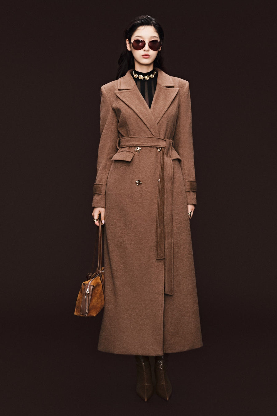 Diana V-Neck Trench Coat 2