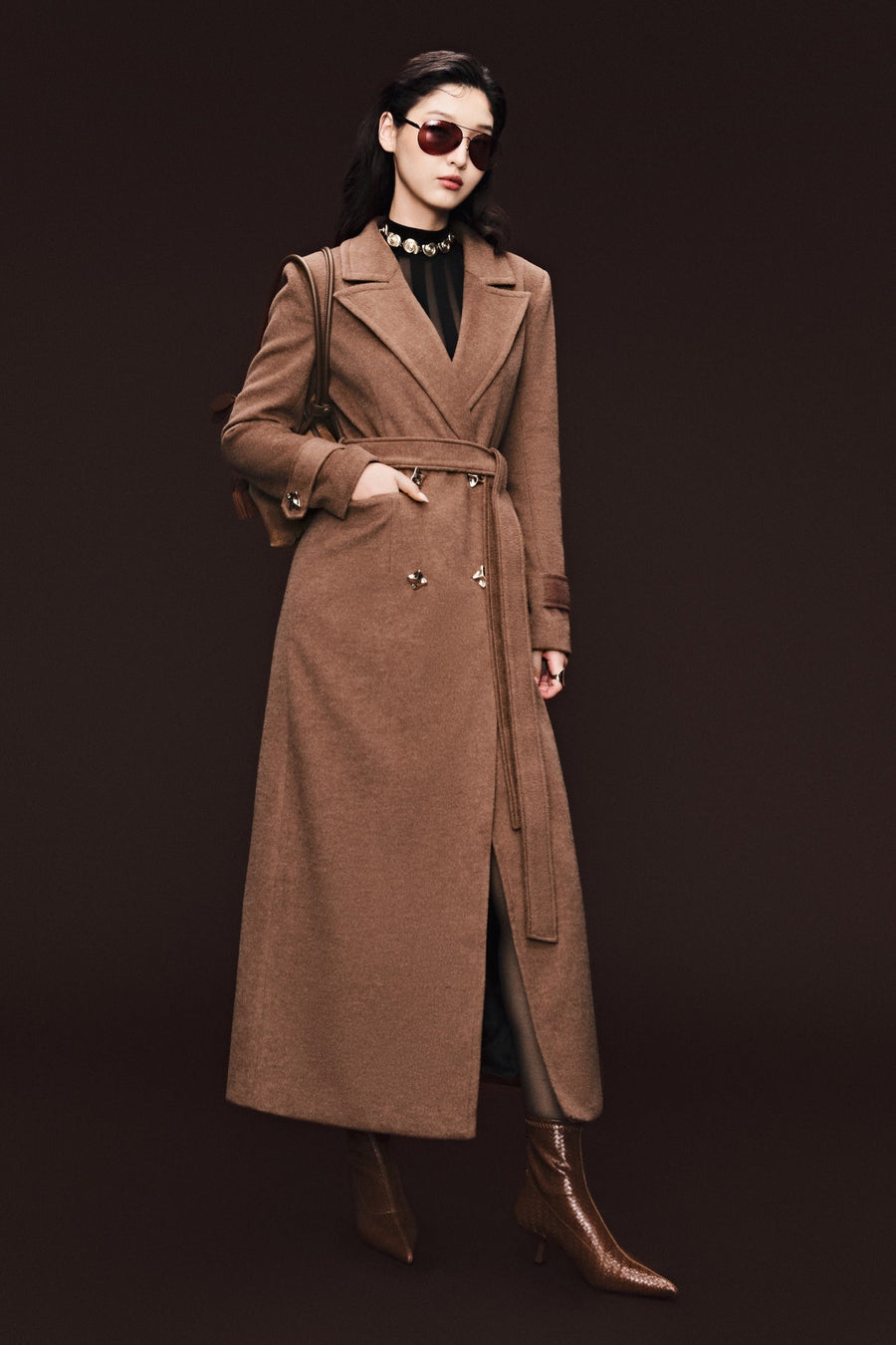 Diana V-Neck Trench Coat 4