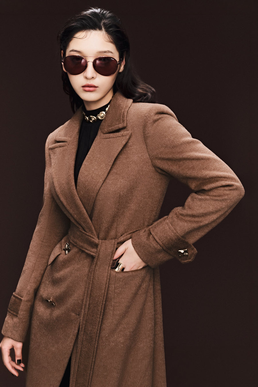 Diana V-Neck Trench Coat 6