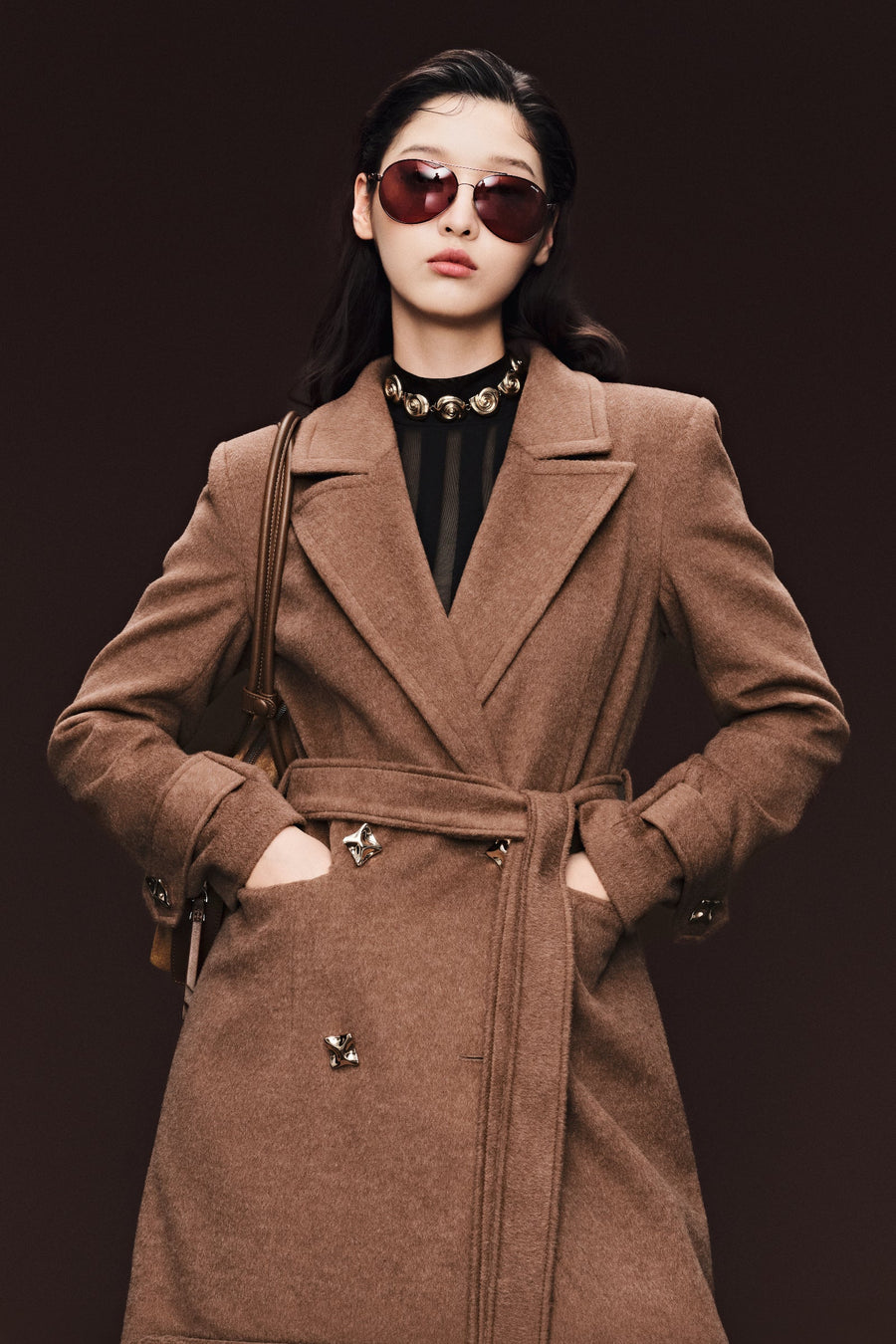 Diana V-Neck Trench Coat 5