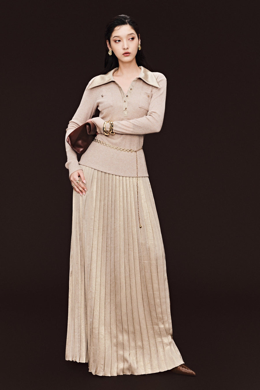 Celine Collared Top 3