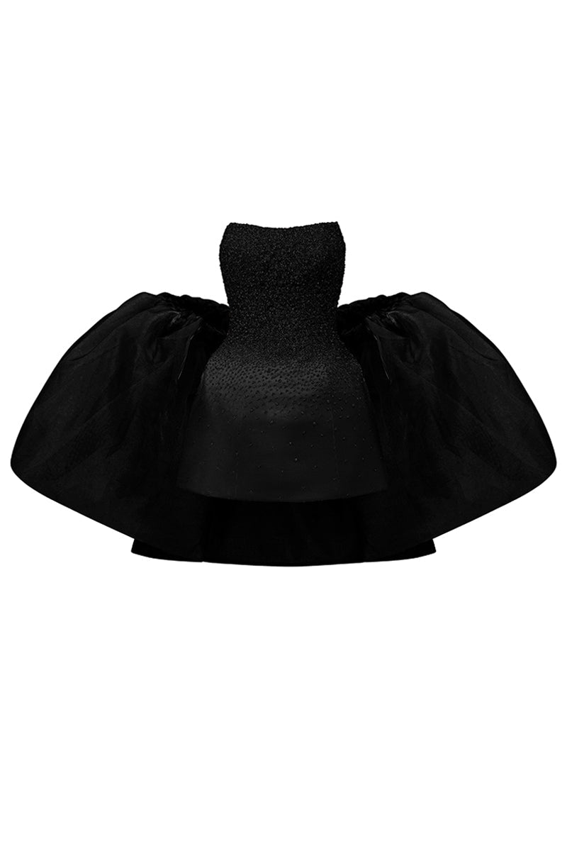 Cadence A-line Cape Sleeve Mini Dress 17