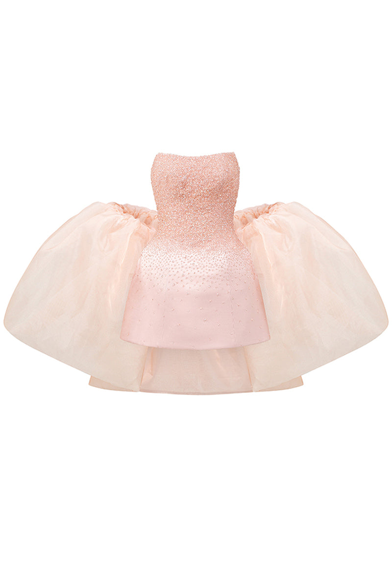 Cadence A-line Cape Sleeve Mini Dress 20